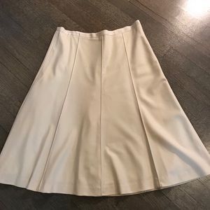 Theory cream midi skirt